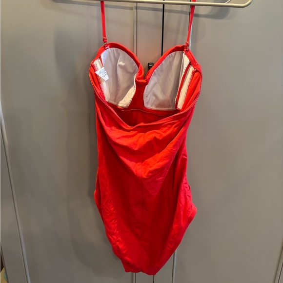 Liz Claiborne vibrant Red Swimsuit sz 10 - Picture 3 of 5